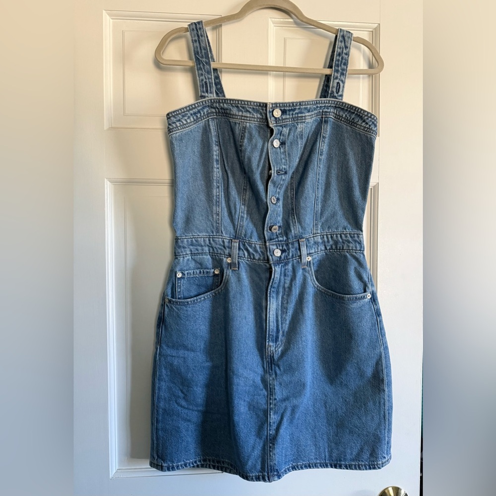 Levi's Denim Button-Down Mini Dress
